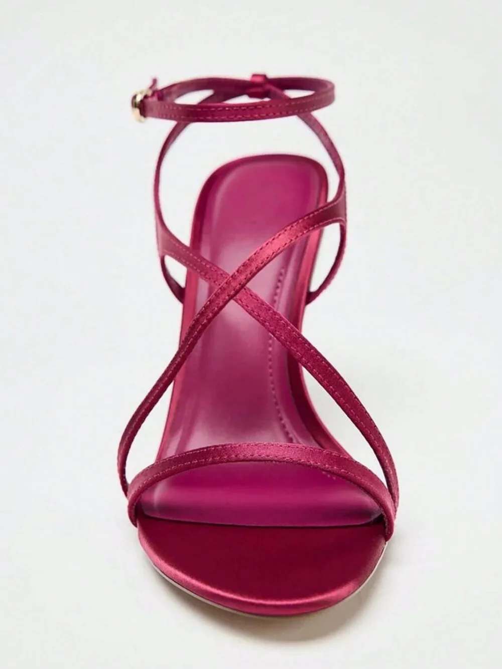 Hot Pink Casual Women's Plain Slingback Heels